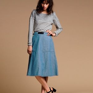 Loup light indigo Carrie skirt